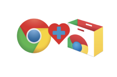 Chrome logosu, bir artı işareti ve Web Mağazası çantası, makalede incelenen ve tarayıcı performansını etkileyen Chrome eklentilerinin eklenmesini görsel olarak temsil ediyor.