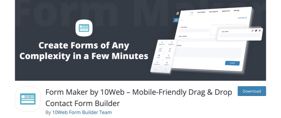 Form Maker by 10Web