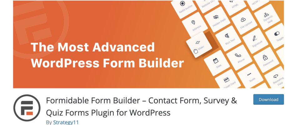 Formidable Forms Builder