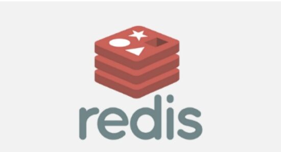 Redis'in resmi logosu: Üst üste duran kırmızı veri blokları ve üzerinde yer alan şekiller, Redis'in önbellek ve depolama için sunduğu farklı veri yapısı seçeneklerini sembolize ediyor.