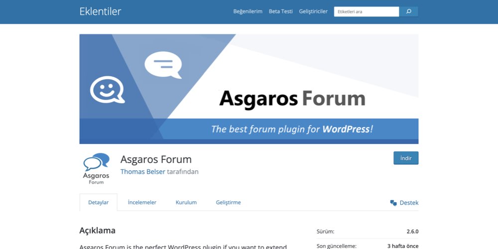 Asgaros Forum