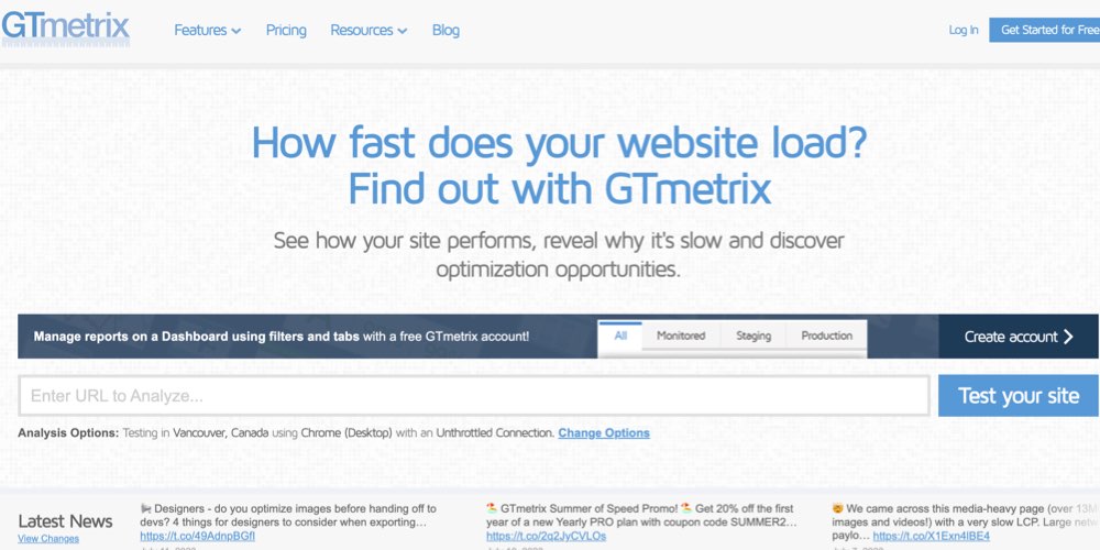 GTmetrix