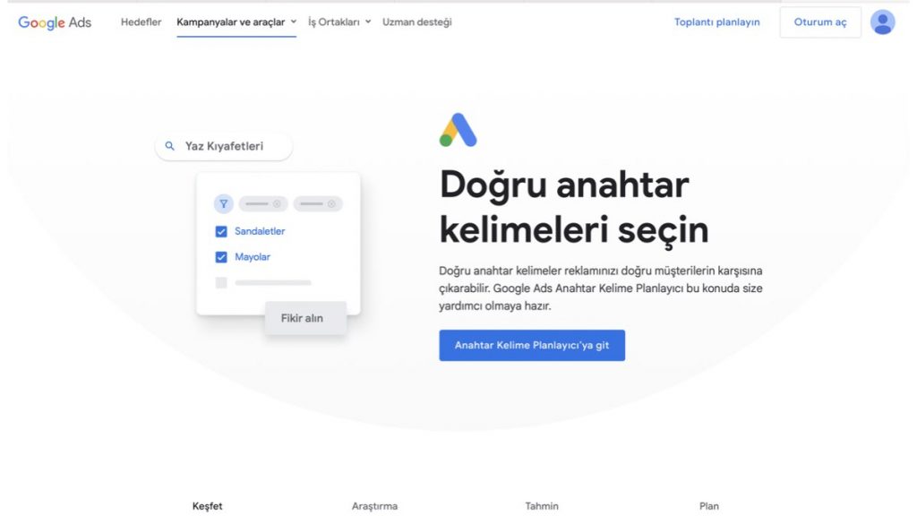 Google Keyword Planner