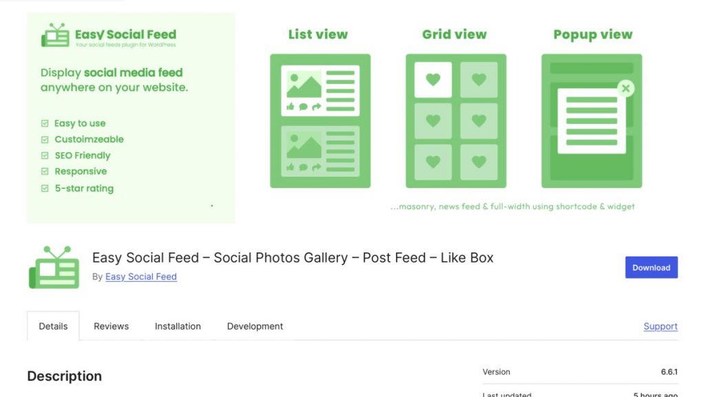 Easy Social Feed