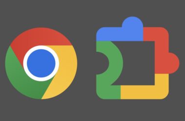 Gri arka planda Google Chrome logosu ile yazılım geliştiriciler için en iyi eklentileri temsil eden yapboz parçası şeklindeki Chrome Uzantıları simgesi yan yana duruyor.