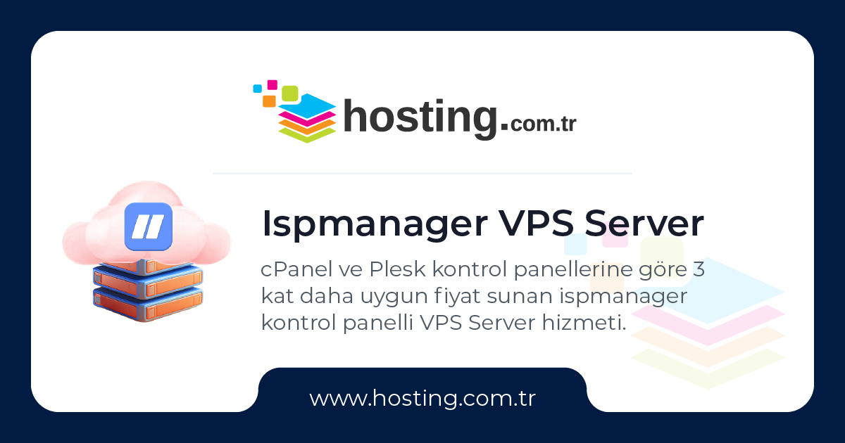 Ispmanager VPS Server, 3.49$'a Ispmanager VPS Sunucu Kirala | Hosting ...